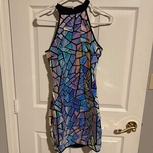 Holographic Mini Dress (M)